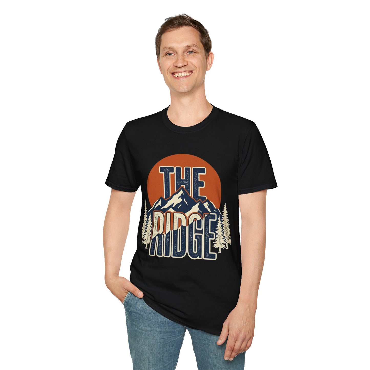 The Ridge Mountain T-Shirt – Retro Sunset Outdoor Tee