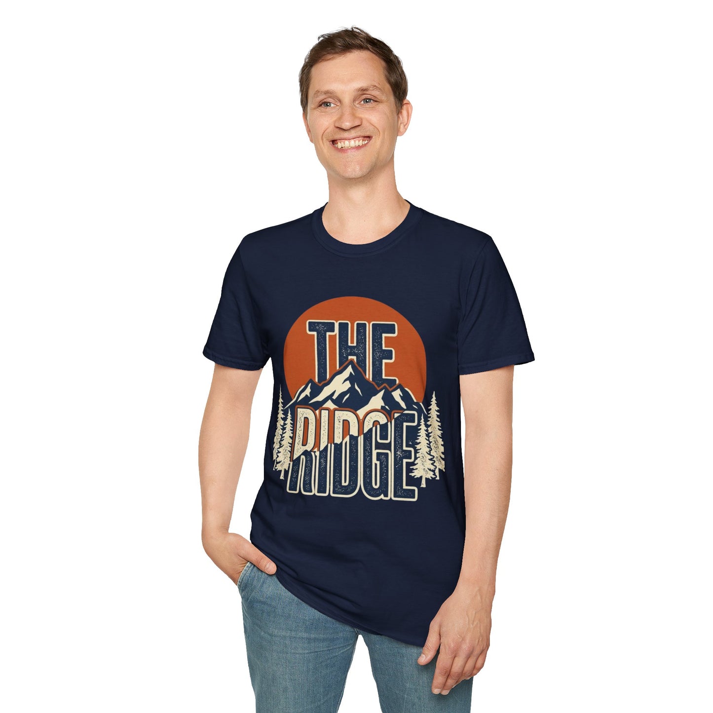 The Ridge Mountain T-Shirt – Retro Sunset Outdoor Tee