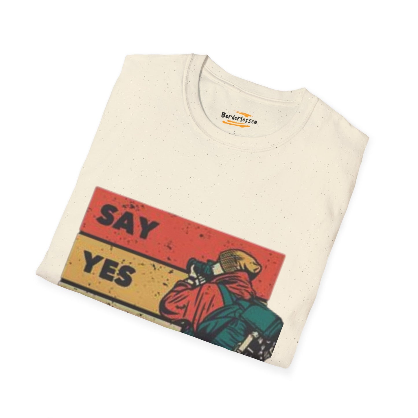 Say Yes To Adventure T-Shirt – Vintage Explorer Binocular Graphic Tee
