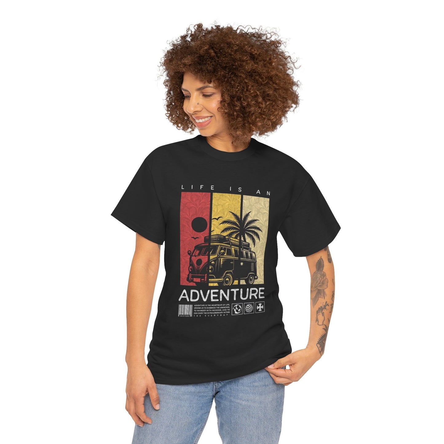Adventure Van T-Shirt — "Life Is An Adventure" Retro Surf Tee