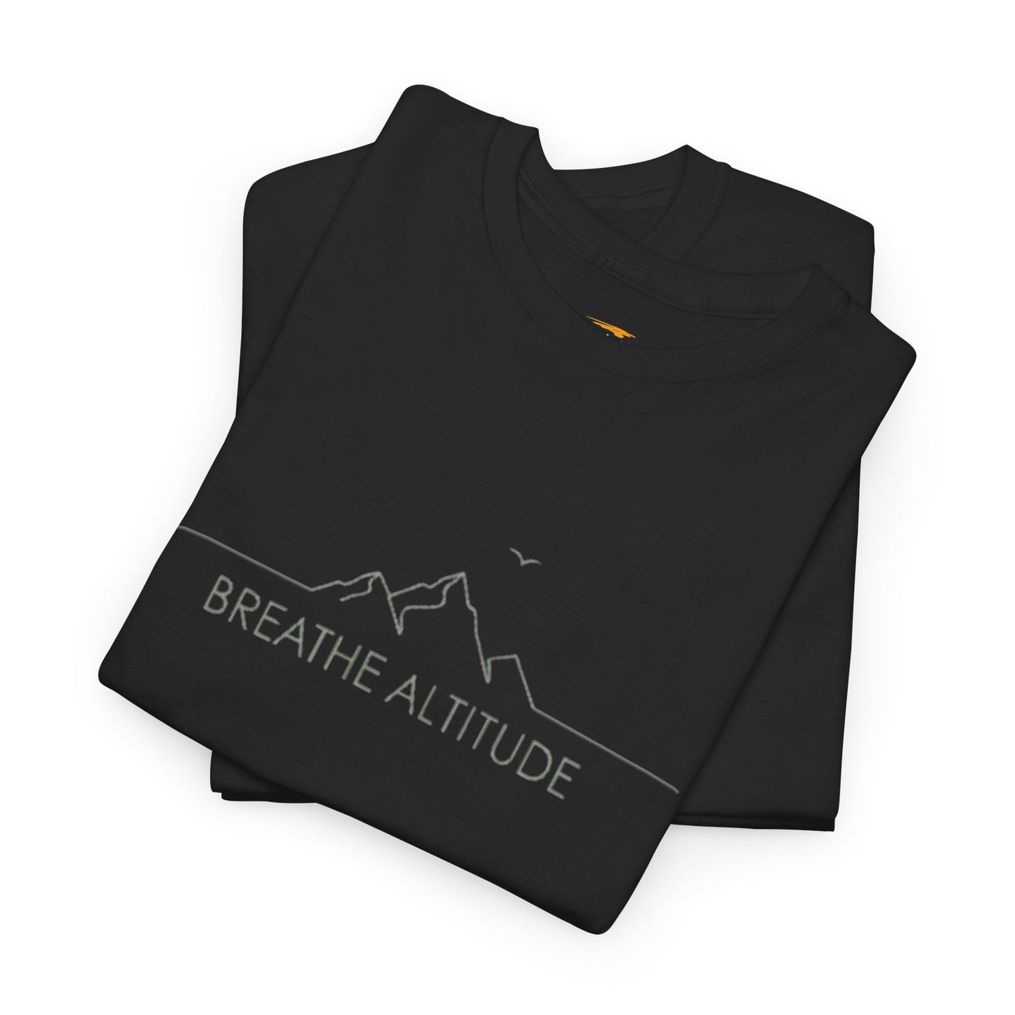 Breathe Altitude T-Shirt – Mountain Front & Coffee Adventure Back Print Tee