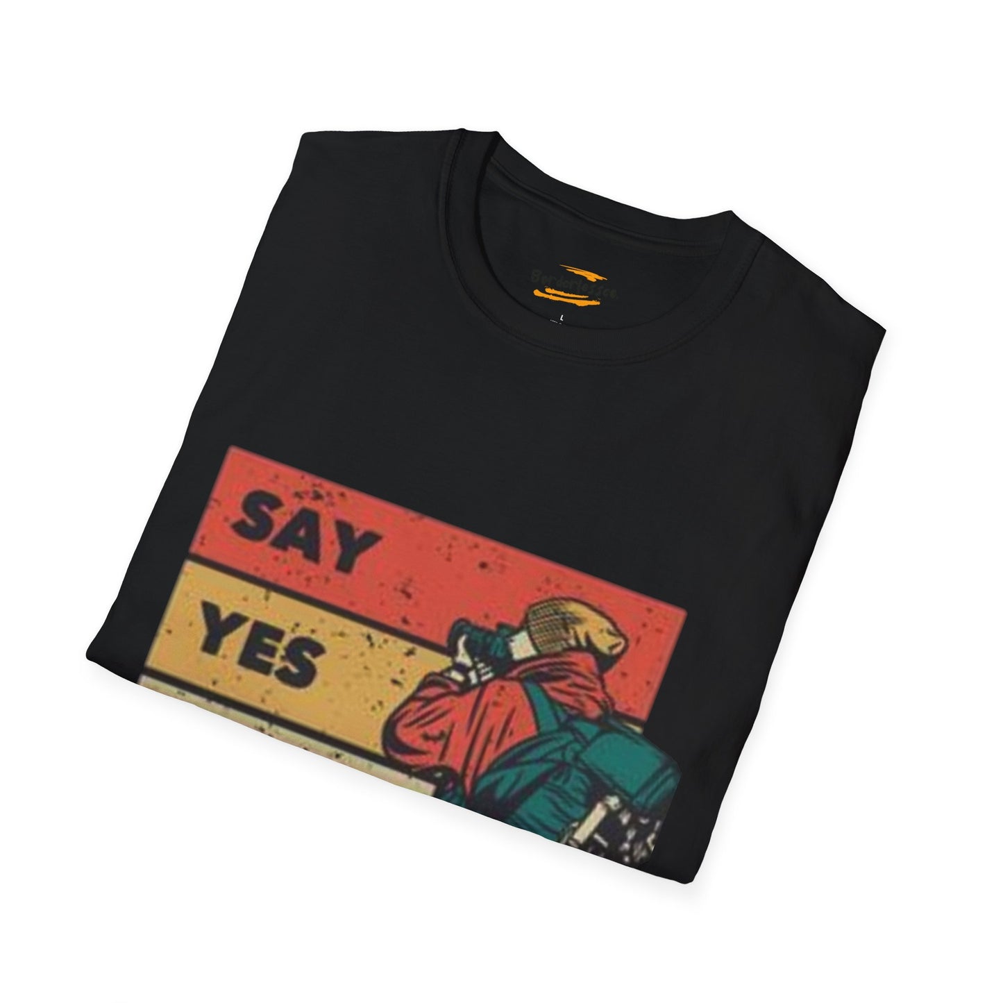 Say Yes To Adventure T-Shirt – Vintage Explorer Binocular Graphic Tee