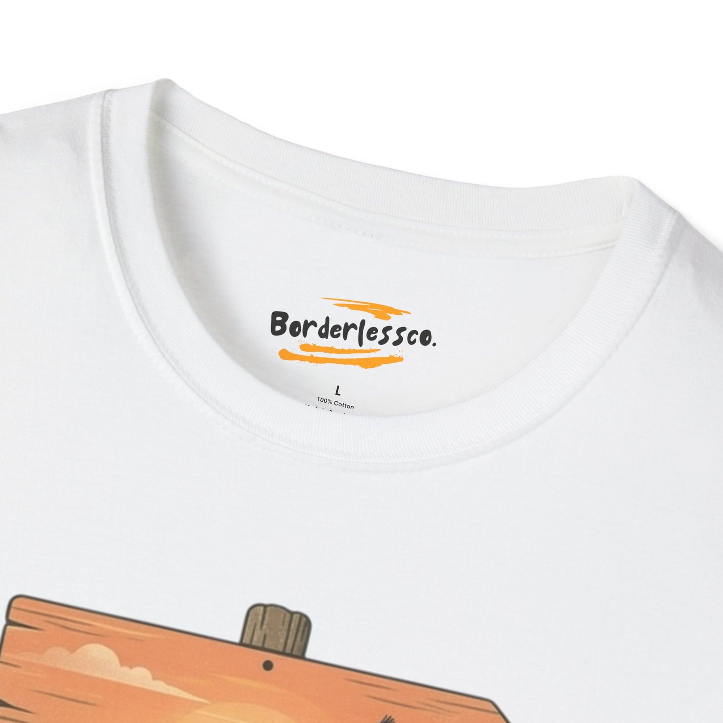 Nature Signpost T-Shirt — Scenic Mountain & Lake Travel Graphic Tee