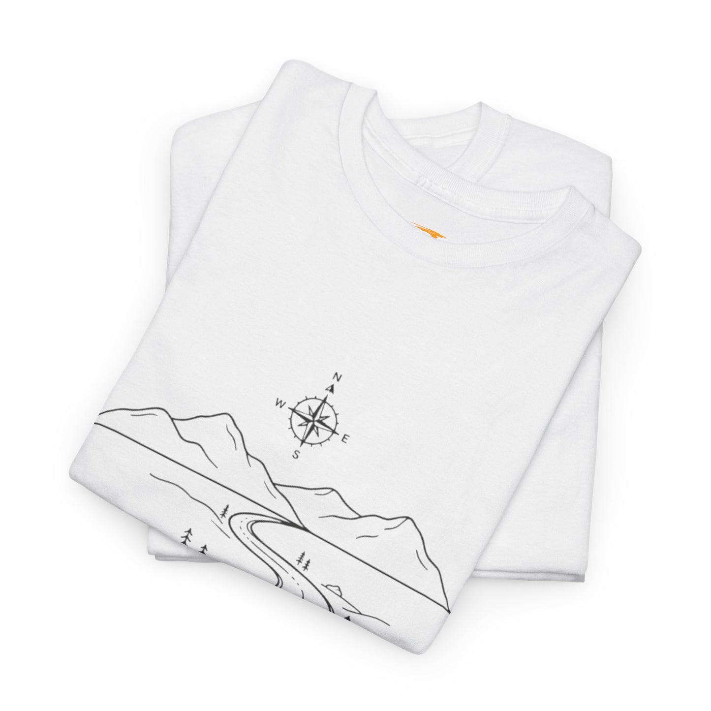 Journey & Perspective Mountain Road Tee — Adventure Graphic T-Shirt