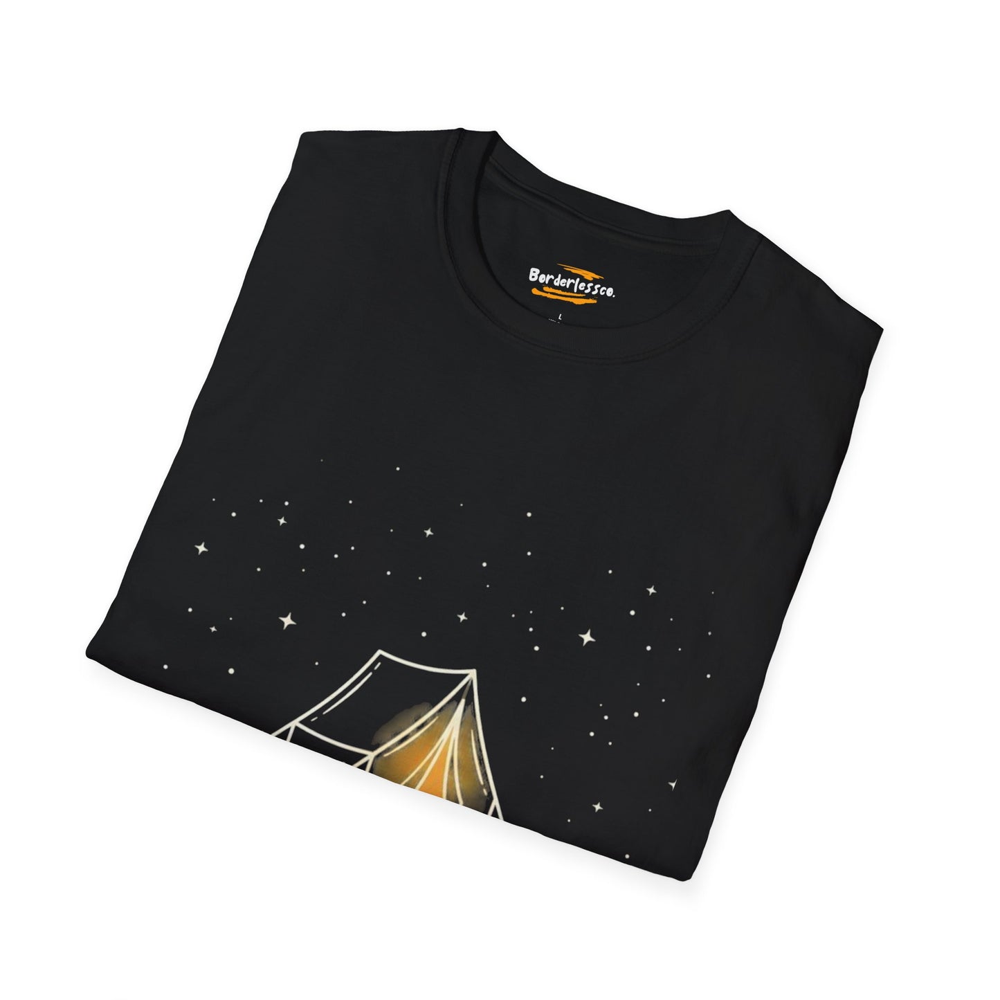 Find The Dark Camping T-Shirt — Tent & Stars Outdoor Adventure Tee