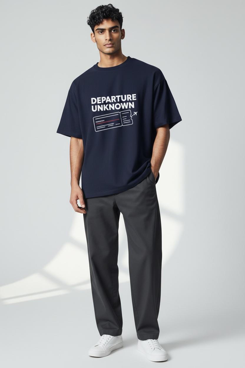 Departure Unknown T-Shirt – Travel Map Back Print | Wanderlust Graphic Tee