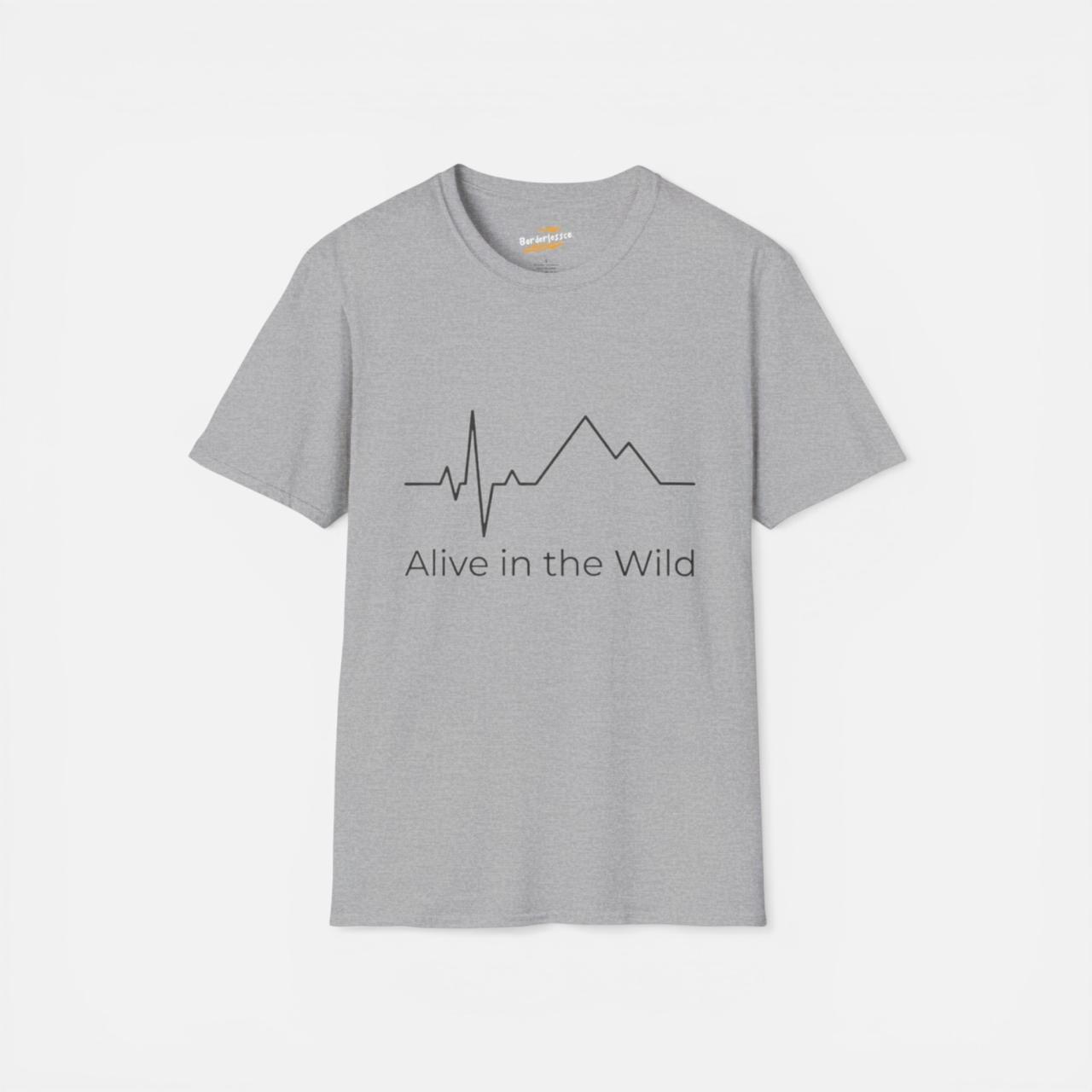 Alive in the Wild T-Shirt — Mountain Heartbeat Outdoor Tee