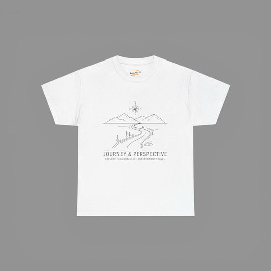 Journey & Perspective Mountain Road Tee — Adventure Graphic T-Shirt