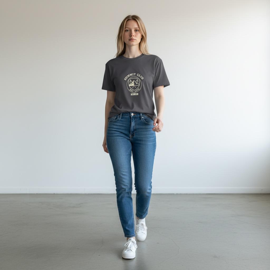 Summit Club Mountain Graphic Tee — 'Summit Club Est. 2026' Outdoor Adventure T-Shirt