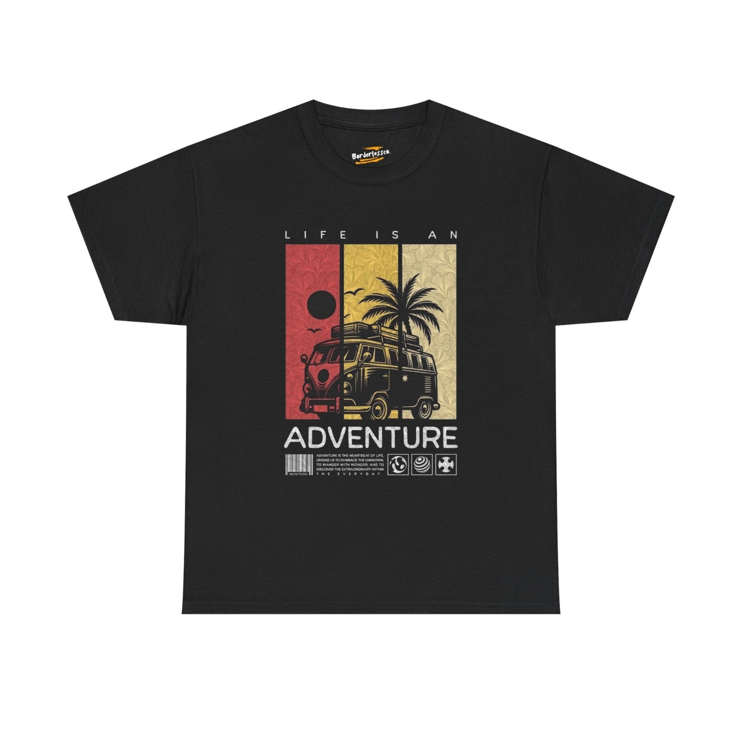 Adventure Van T-Shirt — "Life Is An Adventure" Retro Surf Tee