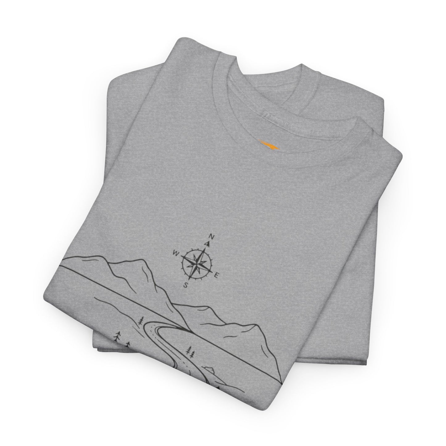 Journey & Perspective Mountain Road Tee — Adventure Graphic T-Shirt
