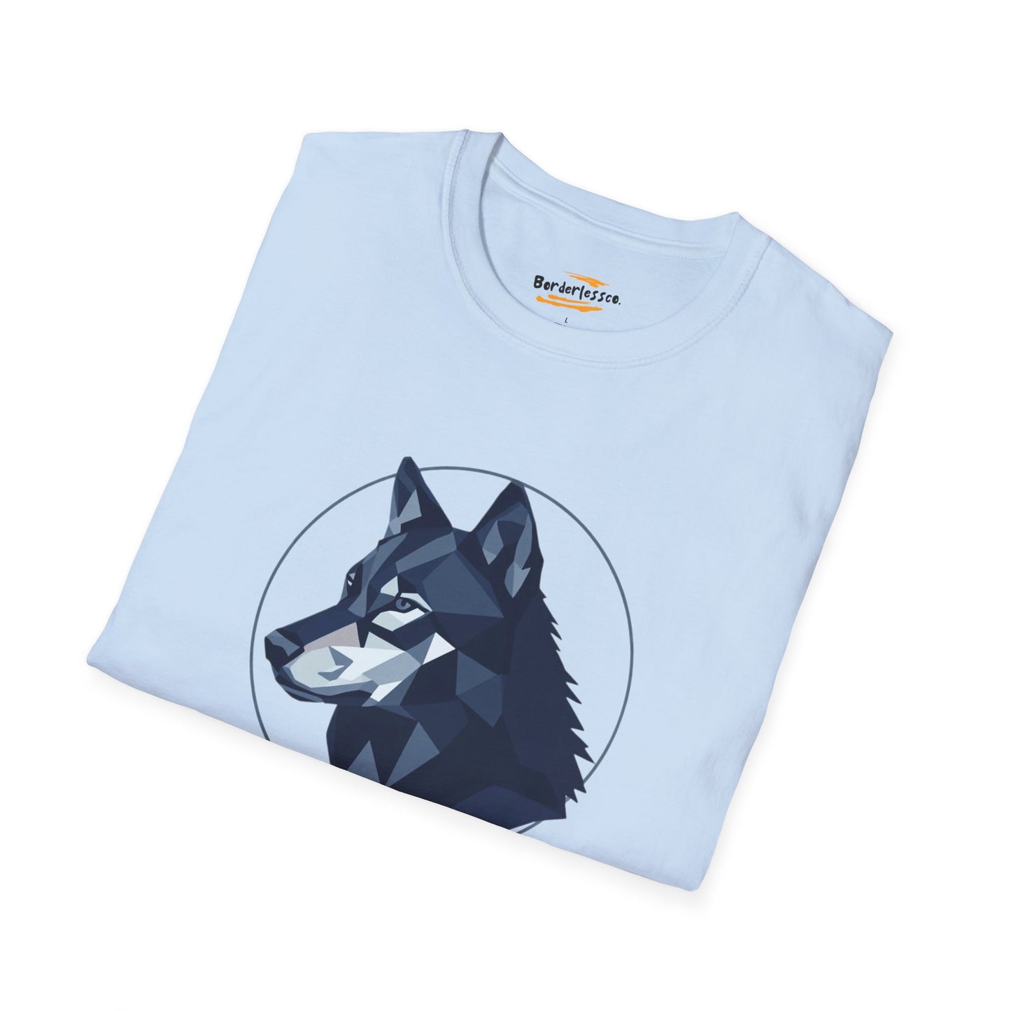 Lone Is Not Lonely Wolf T-Shirt — Geometric Wolf Illustration