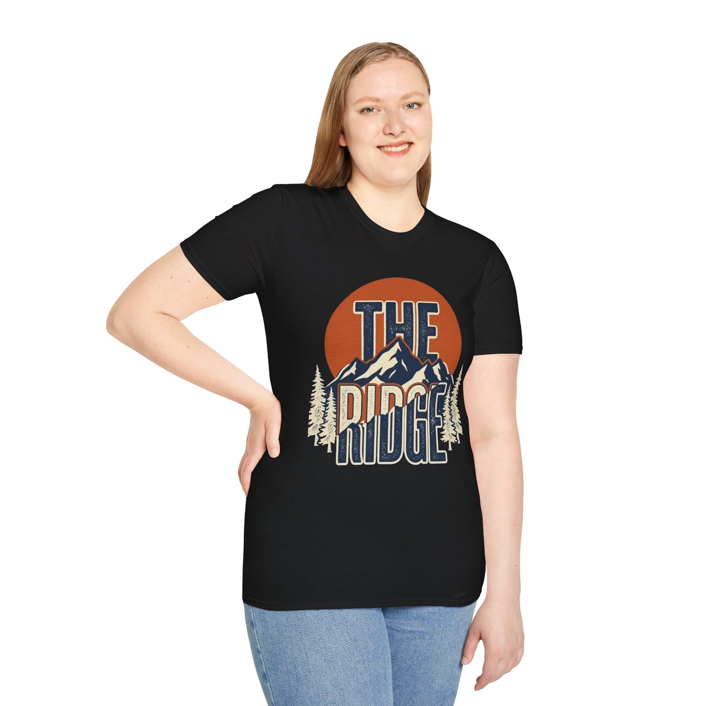 The Ridge Mountain T-Shirt – Retro Sunset Outdoor Tee