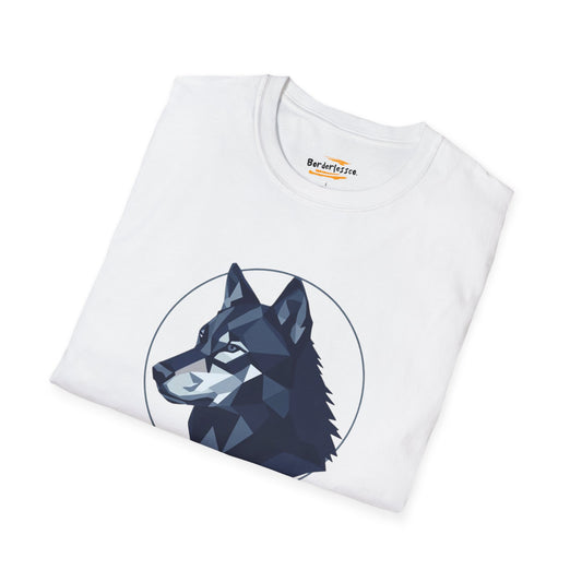 Lone Is Not Lonely Wolf T-Shirt — Geometric Wolf Illustration