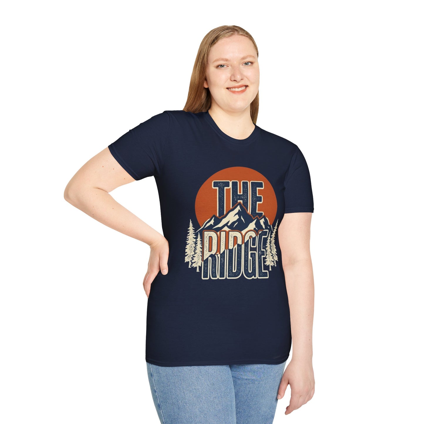 The Ridge Mountain T-Shirt – Retro Sunset Outdoor Tee